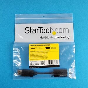 StarTech.com DP2HD4K60S DisplayPort to HDMI Adapter - 4K 60Hz